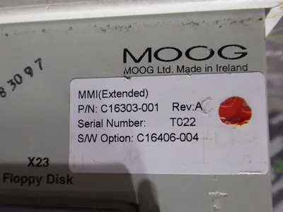 Moog T196-1-1-3-0-1-00 ParCon Jr. Parison Programmer Assembly C16303-001 Used