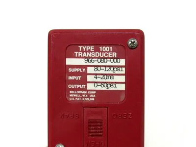 NEW MARSH BELLOFRAM 966-080-000 TRANSDUCER TYPE 1001 966080000