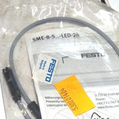 5 NEW FESTO SME-8-S PROXIMITY SENSOR CABLES SME8S
