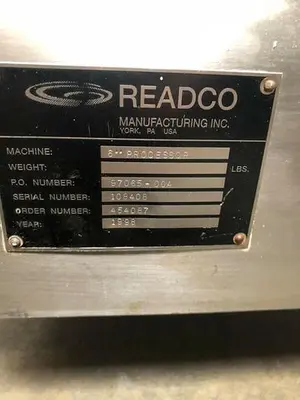 USED TELEDYNE READCO 6" PROCESSOR CONTINUOUS PASTE MIXER W/ 15HP MOTOR & CONTROLS