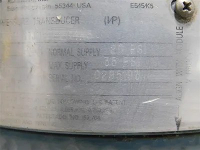 Rosemount 3311DS1JTB2F2G4K5 Current to Pressure Transducer 4-20mA 100MA Max Used