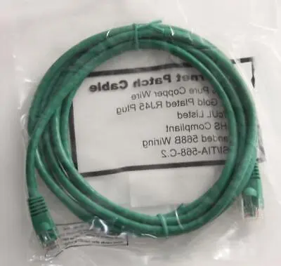 NEW Ethernet Patch Cable ["Does not apply", "Cat.6 UTP Booted 550MHz"]