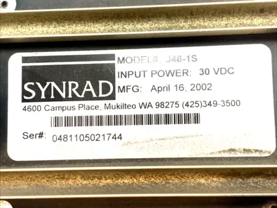 USED SYNRAD CO2 LASER 30VDC RF 10W MARKING ENGRAVING MODULE