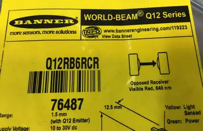 BANNER Q12RB6RCR / 76487 SENSOR WORLD-BEAM Q12 Series 3D-31