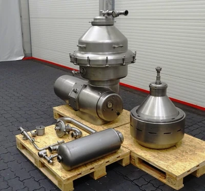 Alfa-Laval MRPX 214 TGV-74T warm milk separator, 316SS.