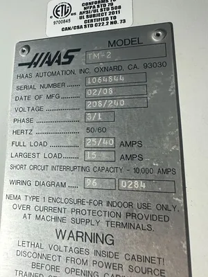 2008 HAAS TM-2 Machining Centers, Vertical | Great American Equipment Company (10)