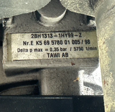 Used Tawi AB 2BH1313-1HY99-Z Blowers Indiana US | J&J Industrial Supply #1295478