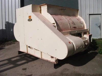 2,000L Tatum Forberg Twin Shafted Stainless Steel Mixer 22 kw