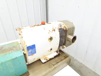 Alfa Laval Flow SRU-4-WLS Sanitary Rotary Lobe Pump 2.5" Tri-Clamp 7.5Hp *READ*