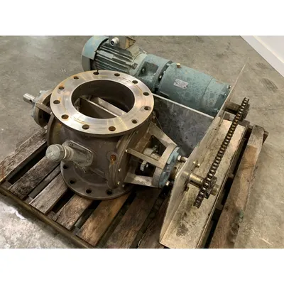 Used 10" Stainless Steel Flo-Tronics Rotary Airlock Feeder Valve