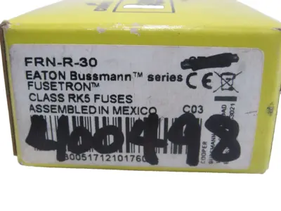 NEW BUSSMANN FRN-R-30 FUSES FRNR30 LOT OF 4