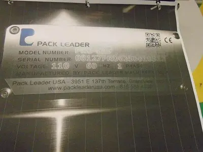 Pack Leader Pro-625 Front & Back Labeler