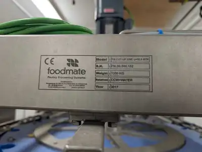 USED 2017 Foodmate Poultry Cut-Up System