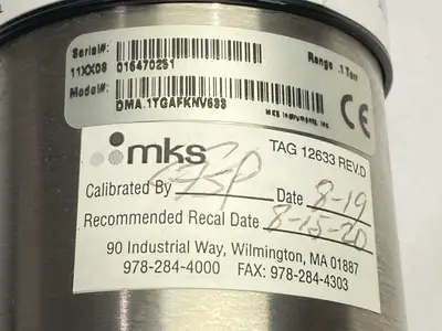 DMA.1TGAFKNV633 | MKS i-Baratron  Digital Manometer Horizontal Unit - For parts or not working