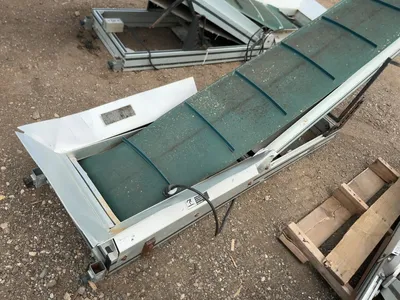 (3) Crivaf Automation Belt Conveyors, Aluminum Frame, no motors, need work, longest is approx. 140”