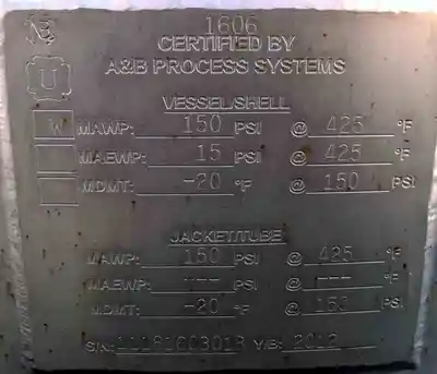 400 gal a&b process systems stainless steel kettle