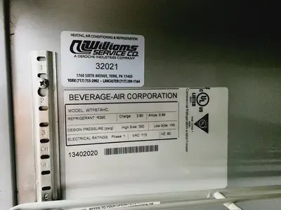 Beverage Air WTF67AHC 67" W Work Top Freezer Fully Refurbished Tested and Working