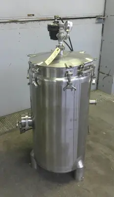 SPC9135  Tank 35 gallon vertical tank, 316 SS, convex model no. SP-11292-C