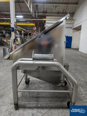 N/A Portable Stainless Steel Powder Bin