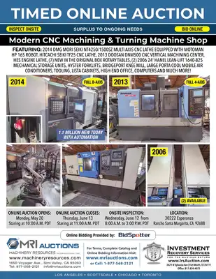 MODERN CNC MACHINING & TURNING MACHINE SHOP