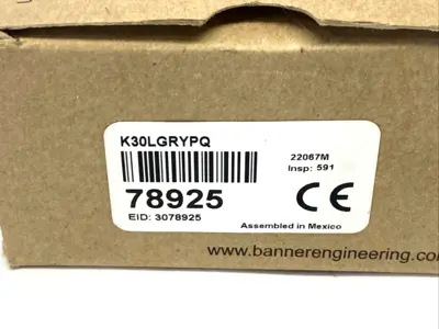 New | in-Stock Banner K30LGRYPQ CNC Lights Michigan US | Maverick Industrial Sales #1414249