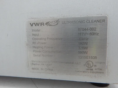 Used VWR _UNKNOWN_ Ultrasonic Cleaning Machines Texas US | OCO Industrial #1776209