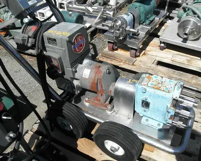 Pump, Positive, Waukesha, Mdl 030, S/st, 1 HP #S738290
