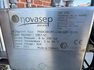 Used NOVASEP PROCHROM LC80.600.VE100  DAC LIQUID CHROMATOGRAPHY COLUMN Chromatography California US | Equipment Lab #1388408