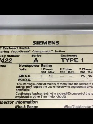 USED SIEMENS JN422