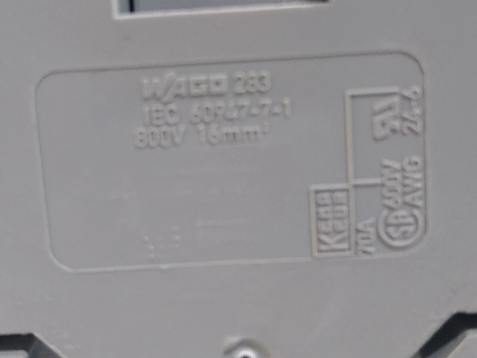 USED WAGO 283-901  IEC 60947-7-1