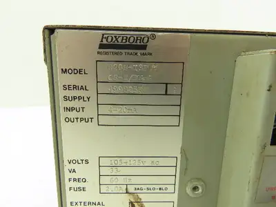 Foxboro E20S-I3FB8 CS-E/FN-A Analog Pressure Recorder Rack/Panel Mount 4-20mA