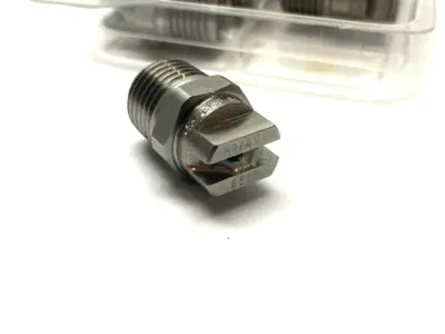 USED SPRAYING SYSTEMS VEEJET STAINLESS STEEL JET NOZZLE SPRAY TIP