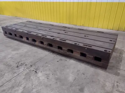 12' X 4' X 14" T-SLOTTED FLOOR PLATE: STOCK #23498