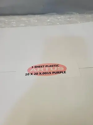 ARTUS PLASTIC SHEET PURPLE 10X20X.0015