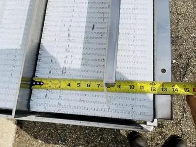 KleenLine 14.5ft Dual Belt Stainless Steel Flat Conveyor