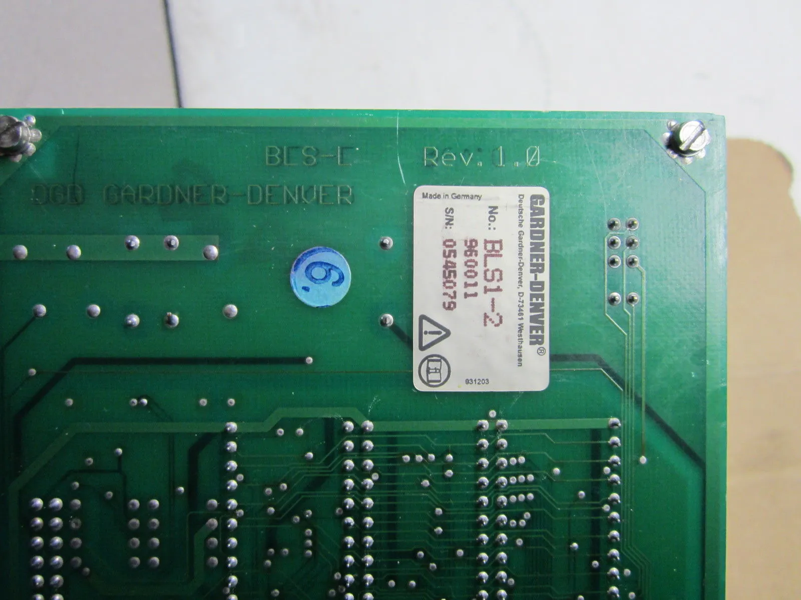USED GARDNER DENVER BLS1-2 CONTROLLER