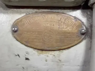 Used UNITED STATES ELECTRICAL TOOL NO. 84 Polishing Machinery including Buffers Ohio US | HGR 24 #1150434