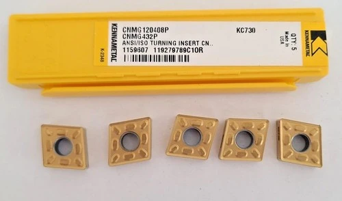 5 Pcs Kennametal CNMG 432P KC730 Turning 120408P Carbide Inserts Lathe USA New