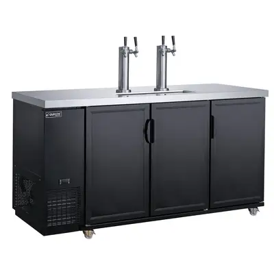 New | in-Stock Dukers New Dukers DKB72-M3 Double Tap Kegerator Beer Equipment Illinois US | Falcon Restaurant Supply #1376342