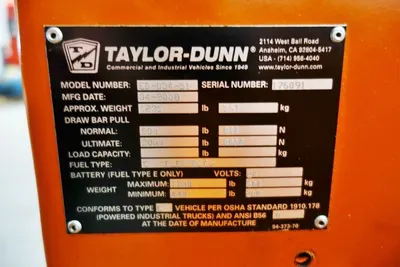 USED 2008 TAYLOR DUNN EO-D34-51