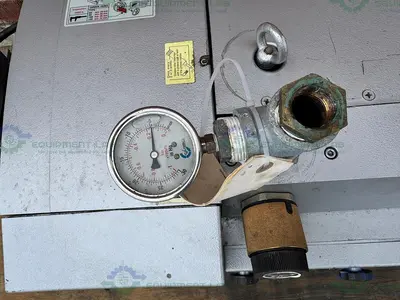 USED REPUBLIC DRT-3100 DRY-RUNNING ROTARY VANE VACUUM PUMP W/ EUROVAC 5.5 KW MOTOR