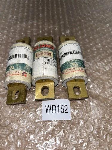 (3) RELIANCE RFV-200 FUSES FAST SHIPPING! + WARRANTY