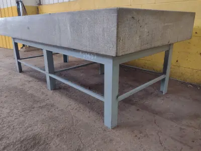 8' X 4' X 10" CHALLENGE PRECISION LAYOUT INSPECTION GRANITE TABLE: STOCK #23807