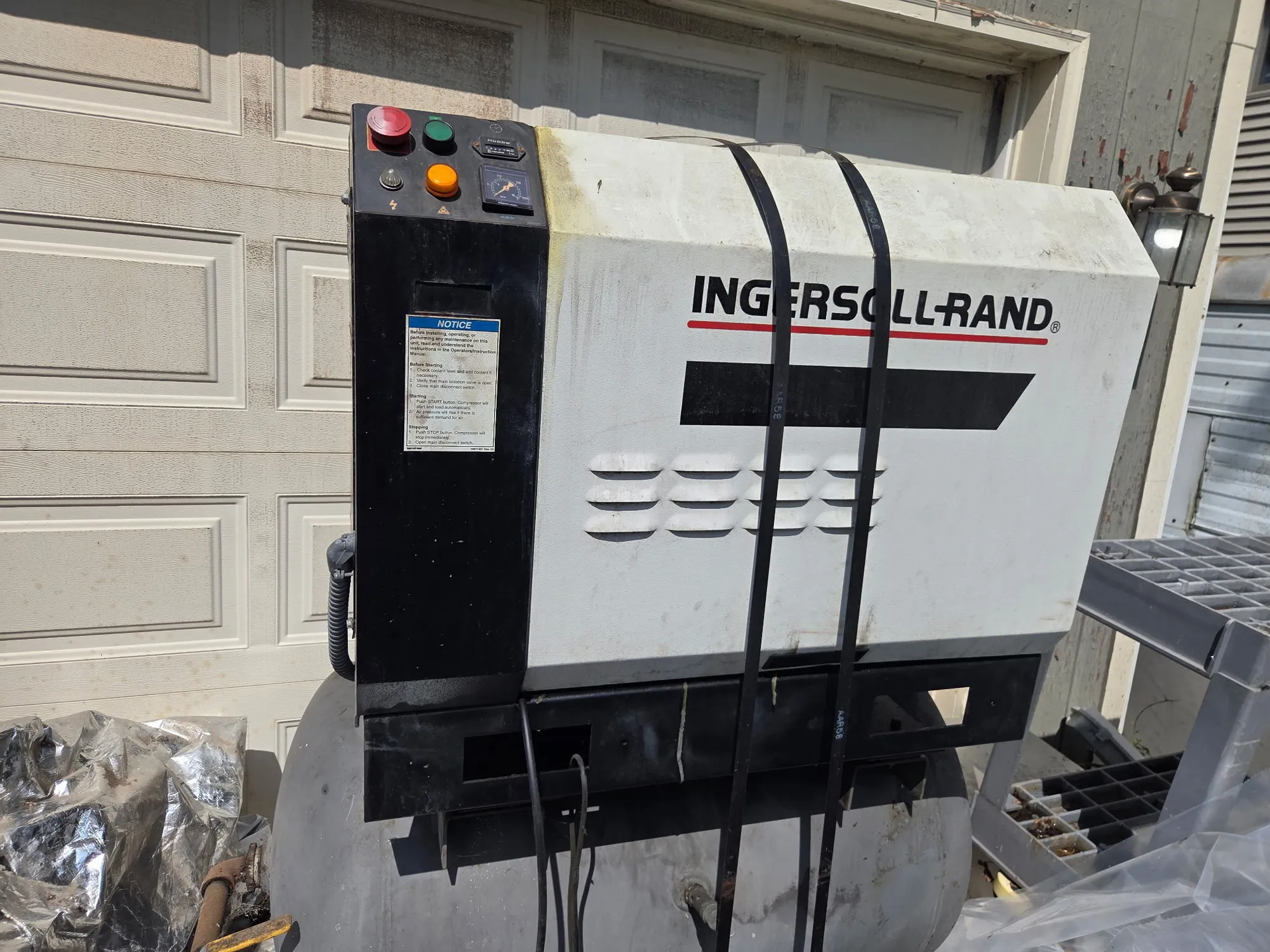 Used INGERSOLL RAND SSR HP7.5 Lubricated Reciprocating Air Compressors Illinois US | Asset Exchange Corporation #1513027