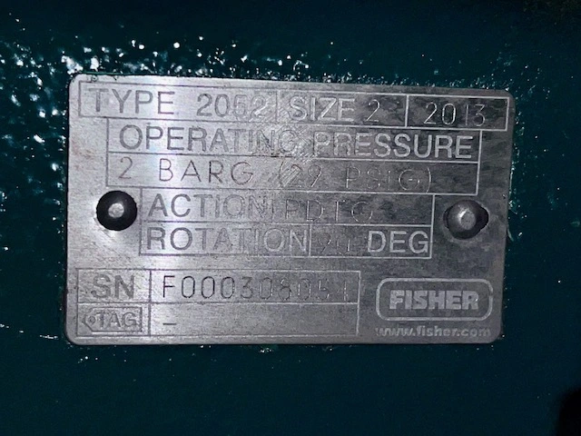 Fisher 3" V150 Stainless Steel V-Ball Control Valve