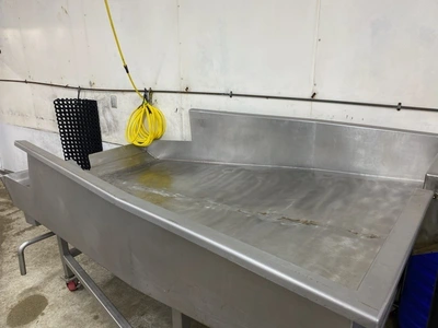 USED CUSTOM STAINLESS Inspection Table