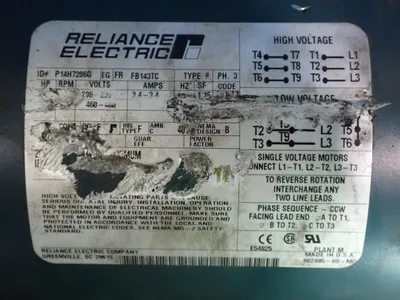 Used RELIANCE ELECTRIC P14H7206G Motors (misc) Ohio US | HGR 24 #1083841