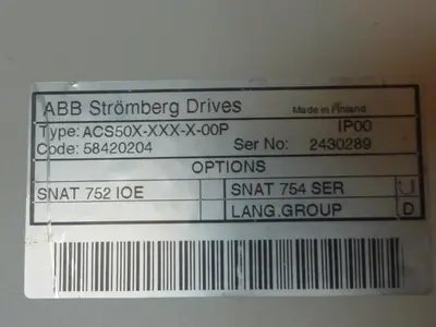 USED ABB ACS50X-XXX-X-00P