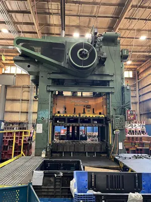 500 Ton S4-500-96-60 USI Clearing Straight Side Press, 96"x60" Bed, 60"SH, 24"Stroke, 12" Slide Adj.