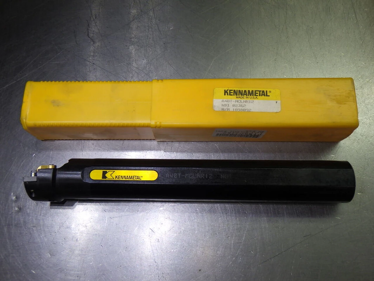Kennametal Coolant Thru Steel Boring Bar 40mm Shank A40T-MCLNR12 (LOC2366)